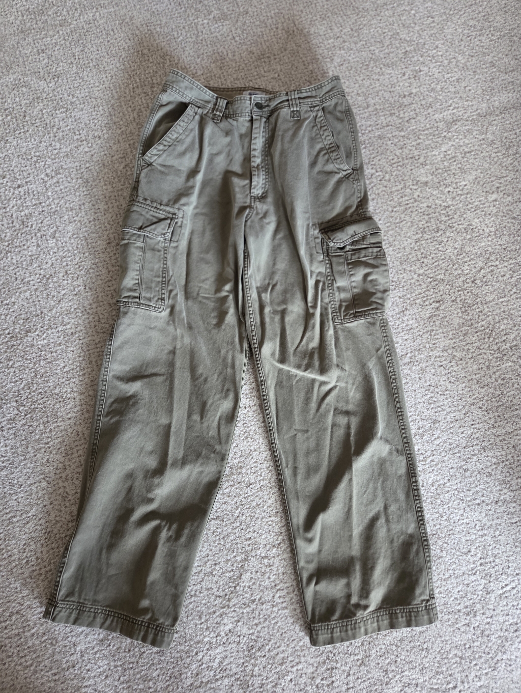 Old Navy Men's 32x32 Cargo Pants In Olive Green
